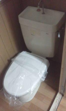 セパレートタイプのトイレにできました